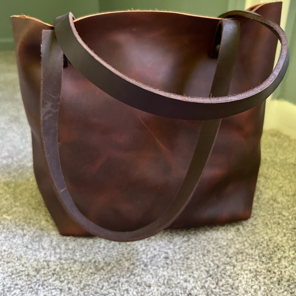 Portland, leather tote, basically never used in brand new condition